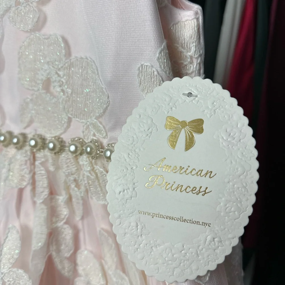 AMERICAN PRINCESS LIGHT PINK GIRL DRESS ❌SIZE 10 WEDDING ANNIVERSARY FORMAL
